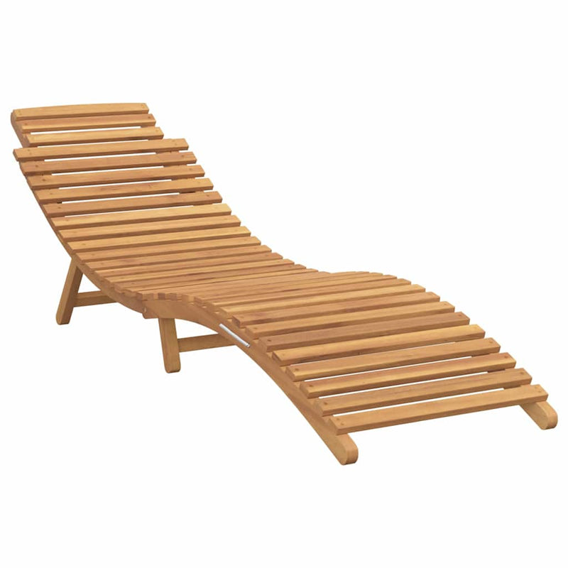 vidaXL Napozó Barna 184 x 55 x 59 cm Tömör Teakfa