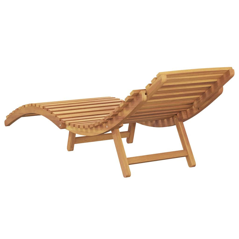 vidaXL Napozó Barna 184 x 55 x 59 cm Tömör Teakfa