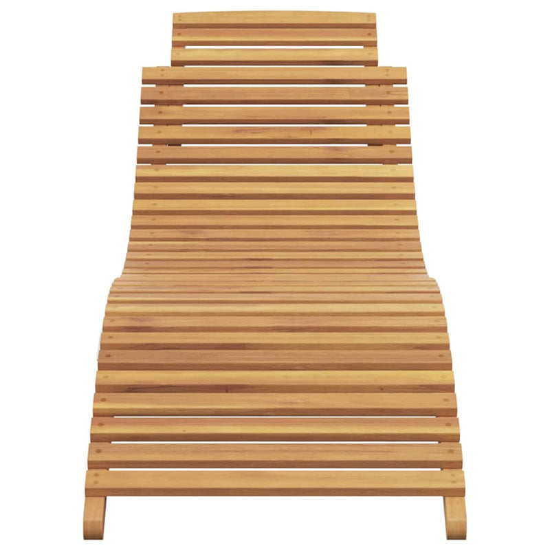 vidaXL Napozó Barna 184 x 55 x 59 cm Tömör Teakfa