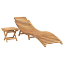 vidaXL Napozó 2 pcs Barna 198 x 55 x 58,5 cm Tömör Teakfa