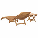 vidaXL Napozó 2 pcs Barna 198 x 55 x 58,5 cm Tömör Teakfa