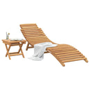 vidaXL Napozó 2 pcs Barna 198 x 55 x 58,5 cm Tömör Teakfa