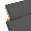 vidaXL Kerti napozóágy párnával Barna 198 x 55 x 58,5 cm Tömör Teakfa