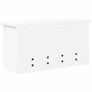 vidaXL Fali Kabáthorog polcokkal Fehér 50 x 16 x 26 cm Faanyag