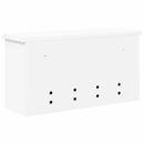 vidaXL Fali Kabáthorog polcokkal Fehér 50 x 16 x 26 cm Faanyag