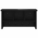 vidaXL Fali Kabáthorog polcokkal Fekete tölgy 50 x 16 x 26 cm Faanyag