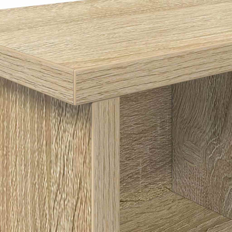 vidaXL Fali Kabáthorog polcokkal sonoma tölgy 50 x 16 x 26 cm Faanyag