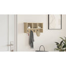 vidaXL Fali Kabáthorog polcokkal Sonoma tölgy 50 x 16 x 26 cm Faanyag