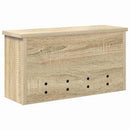 vidaXL Fali Kabáthorog polcokkal Sonoma tölgy 50 x 16 x 26 cm Faanyag