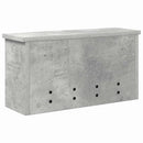 vidaXL Fali Kabáthorog polcokkal Beton szürke 50 x 16 x 26 cm Faanyag