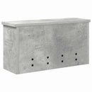vidaXL Fali Kabáthorog polcokkal Beton Szürke 50 x 16 x 26 cm Faanyag