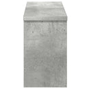 vidaXL Fali Kabáthorog polcokkal Beton szürke 50 x 16 x 26 cm Faanyag