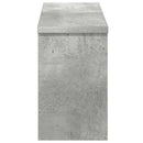 vidaXL Fali Kabáthorog polcokkal Beton Szürke 50 x 16 x 26 cm Faanyag
