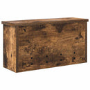 vidaXL Fali Kabáthorog polcokkal Füstölt tölgy 50 x 16 x 26 cm Faanyag