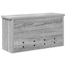 vidaXL Fali Kabáthorog polcokkal Szürke Sonoma 50 x 16 x 26 cm Faanyag