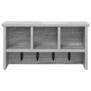 vidaXL Fali Kabáthorog polcokkal Szürke Sonoma 50 x 16 x 26 cm Faanyag