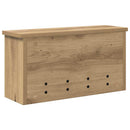 vidaXL Fali Kabáthorog polcokkal Artisan tölgy 50 x 16 x 26 cm Faanyag