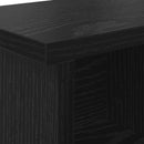 vidaXL Fali Kabáthorog polcokkal Musta tammi 75 x 16 x 26 cm Faanyag