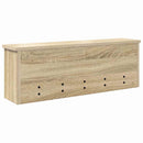 vidaXL Fali Kabáthorog polcokkal Sonoma tölgy 75 x 16 x 26 cm Faanyag
