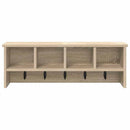 vidaXL Fali Kabáthorog polcokkal Sonoma tölgy 75 x 16 x 26 cm Faanyag