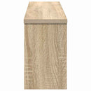 vidaXL Fali Kabáthorog polcokkal sonoma tölgy 75 x 16 x 26 cm Faanyag