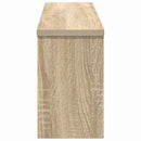vidaXL Fali Kabáthorog polcokkal Sonoma tölgy 75 x 16 x 26 cm Faanyag