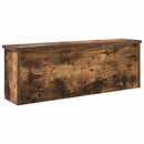 vidaXL Fali Kabáthorog polcokkal Füstölt tölgy 75 x 16 x 26 cm Faanyag