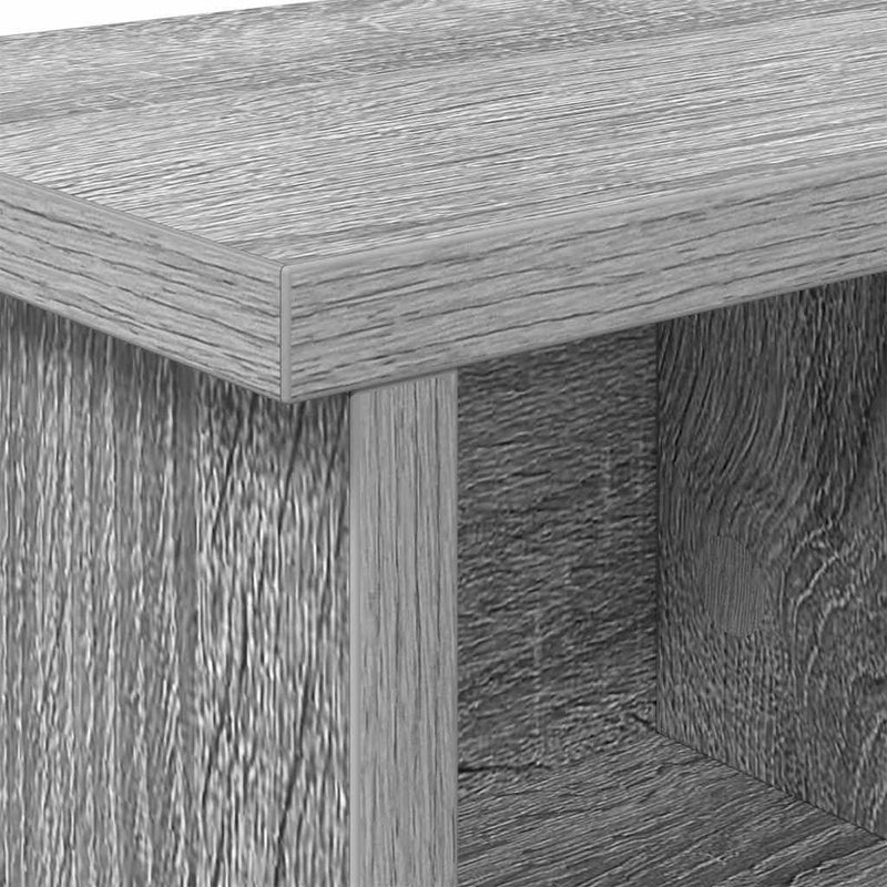 vidaXL Fali Kabáthorog polcokkal Szürke sonoma 75 x 16 x 26 cm Faanyag