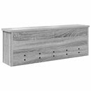 vidaXL Fali Kabáthorog polcokkal Szürke Sonoma 75 x 16 x 26 cm Faanyag