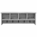 vidaXL Fali Kabáthorog polcokkal Szürke sonoma 75 x 16 x 26 cm Faanyag