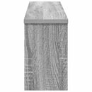 vidaXL Fali Kabáthorog polcokkal Szürke sonoma 75 x 16 x 26 cm Faanyag