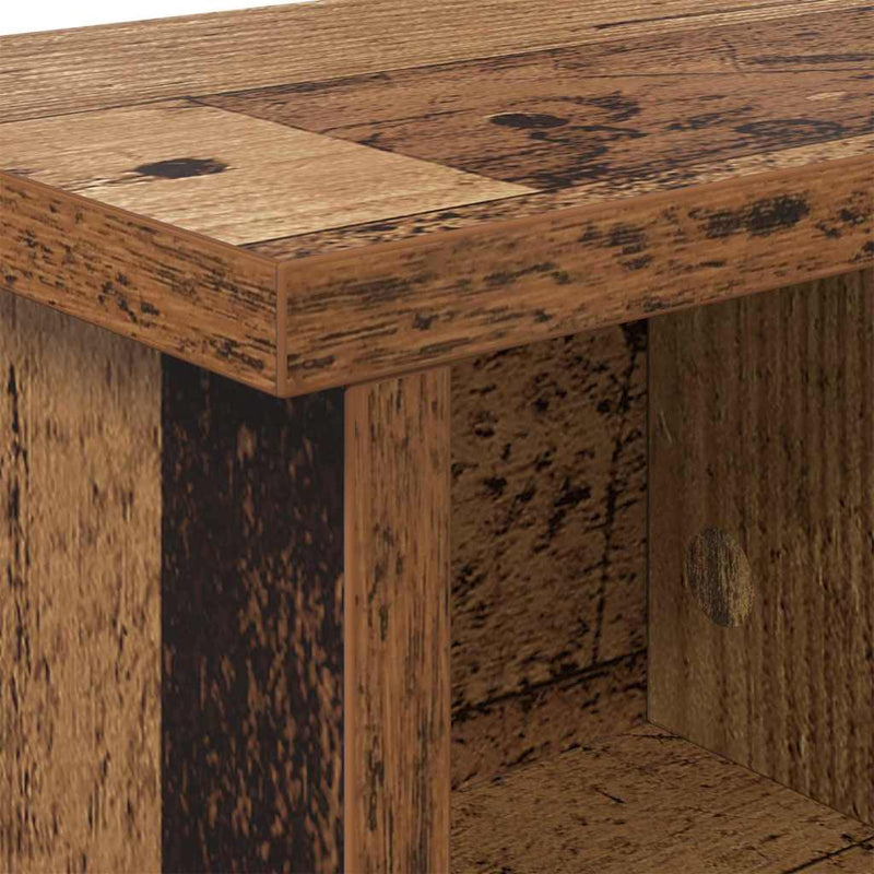 vidaXL Fali Kabáthorog polcokkal Régi fa 75 x 16 x 26 cm Faanyag