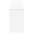 vidaXL Fali Kabáthorog polcokkal Fehér 100 x 16 x 26 cm Faanyag