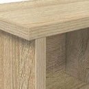 vidaXL Fali Kabáthorog polcokkal sonoma tölgy 100 x 16 x 26cm Faanyag