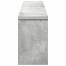 vidaXL Fali Kabáthorog polcokkal Beton szürke 100 x 16 x 26 cm Faanyag