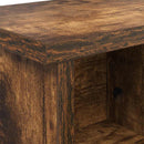 vidaXL Fali Kabáthorog Füstölt tölgy 100 x 16 x 26 cm Faanyag