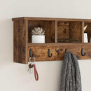 vidaXL Fali Kabáthorog Füstölt tölgy 100 x 16 x 26 cm Faanyag