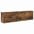 vidaXL Fali Kabáthorog Füstölt tölgy 100 x 16 x 26 cm Faanyag