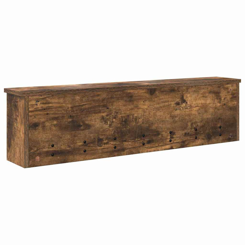 vidaXL Fali Kabáthorog Füstölt tölgy 100 x 16 x 26 cm Faanyag