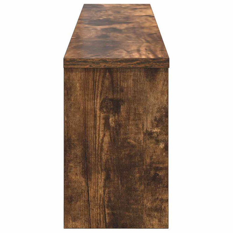 vidaXL Fali Kabáthorog Füstölt tölgy 100 x 16 x 26 cm Faanyag