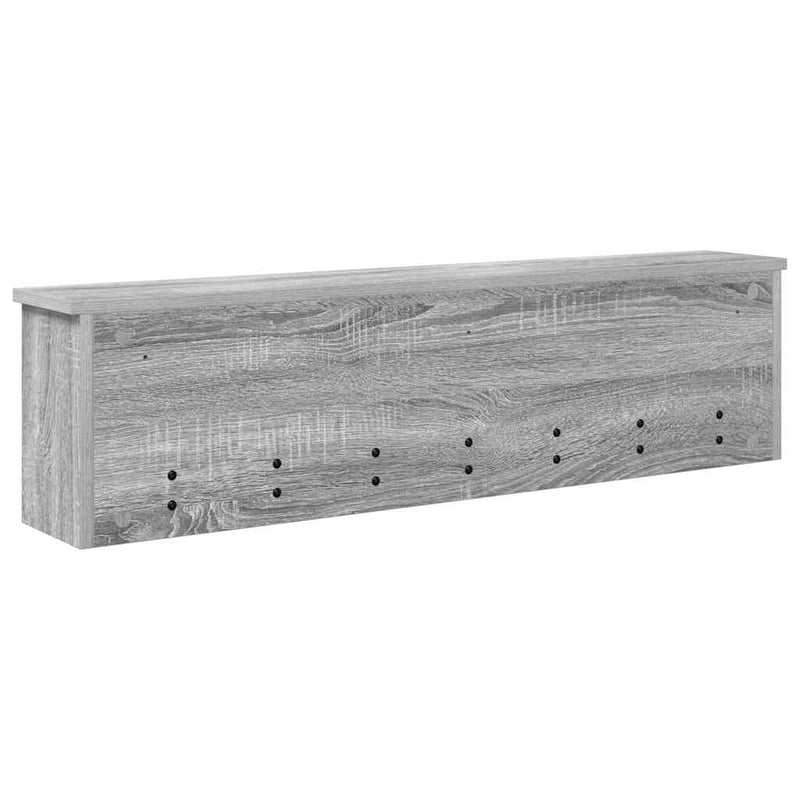 vidaXL Fali Kabáthorog Szürke sonoma 100 x 16 x 26 cm Faanyag