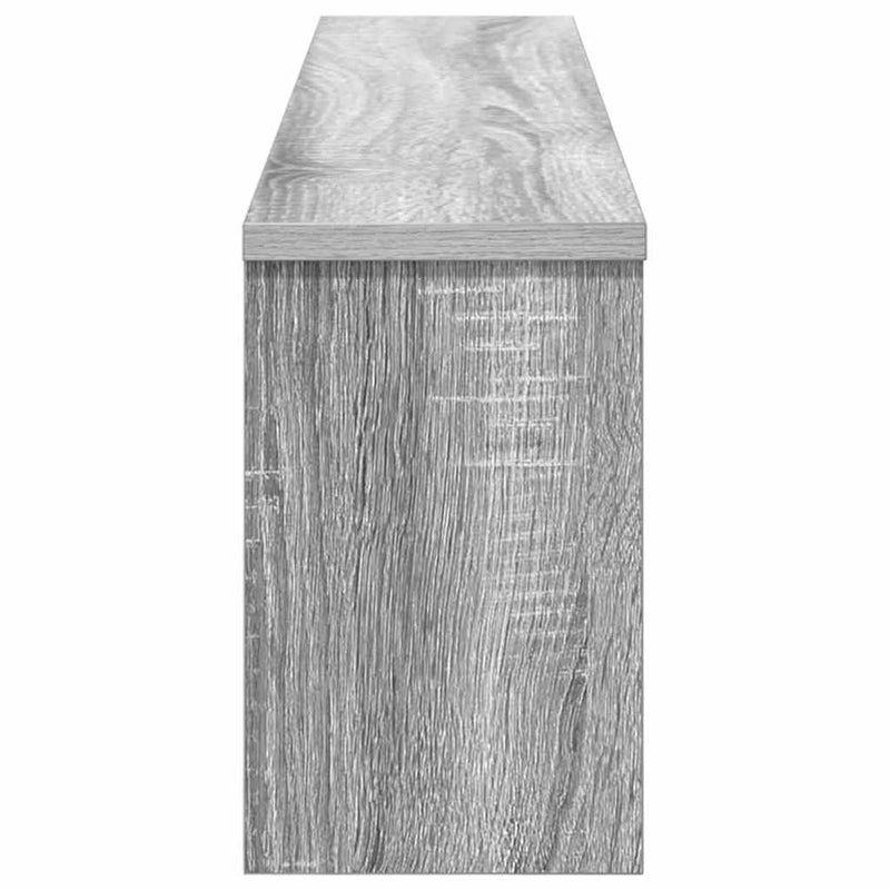 vidaXL Fali Kabáthorog Szürke sonoma 100 x 16 x 26 cm Faanyag