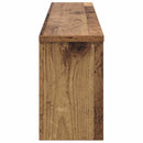 vidaXL Fali Kabáthorog polcokkal Öreg fa 100 x 16 x 26 cm Faanyag
