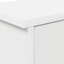 vidaXL Fali Kabáthorog polcokkal ajtóval Fehér 50 x 20 x 30 cm Faanyag