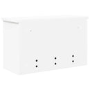 vidaXL Fali Kabáthorog polcokkal ajtóval Fehér 50 x 20 x 30 cm Faanyag