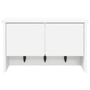 vidaXL Fali Kabáthorog polcokkal ajtóval Fehér 50 x 20 x 30 cm Faanyag