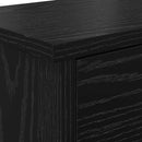 vidaXL Fali Kabáthorog polcokkal Musta tammi 50 x 20 x 30 cm Faanyag