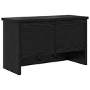 vidaXL Fali Kabáthorog polcokkal Fekete tölgy 50 x 20 x 30 cm Faanyag
