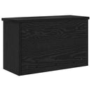 vidaXL Fali Kabáthorog polcokkal Fekete tölgy 50 x 20 x 30 cm Faanyag