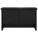 vidaXL Fali Kabáthorog polcokkal Fekete tölgy 50 x 20 x 30 cm Faanyag